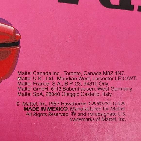 Vintage 1987 Mattel Barbie Red Ferrari with Original Box Mattel 3136 - Picture 15 of 15